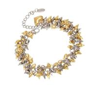 jojnsha Moderno ed elegante cuore in acciaio inox per le donne gioielli versatili per tutti i giorni con personalità unica fascino unico amore fascino accessorio da polso, Misura unica, come descritto