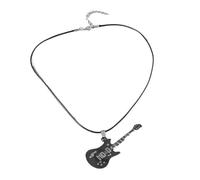 jojnsha Musica Ispirata Collana Ispirata A Chitarra Violino A Pendente Collo Regolabile In Pelle Regolabile Ornamento Per Individui Alla Regalo Per Amanti Della Musica