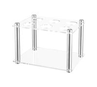 jojnsha Porta Cartucce in Acrilico Trasparente a 6 Fori Conservazione E Uso Domestico Decorativo. Baccelli per Bevande Resistenti Ai Graffi Supporto per Cialde per Aromi da Controsoffitto.