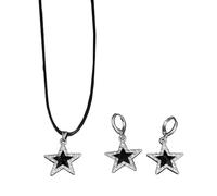 jojnsha Set Orecchio E Collana Versatile Per Amanti Della Strada Girocollo A Sospensione Fresco Elegante Con Gioielleria Gioielli A Sospensione