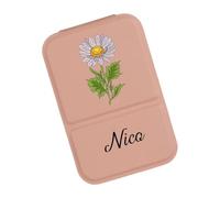 jojnsha Specchio Cosmetico Pieghevole Regolabile in Pelle PU Portatile dal Design Compatto per Trucco Portatile Specchiato per Viaggi O Uso Domestico Specchio per Trucco da Viaggio Compatto