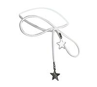 jojnsha Trend Nicchia Nicchia A Cinque Punte Colletta A Stella Temperamento Semplice Freddo Collana Stoffa Coreana In Tessuto Bowknot Annodata