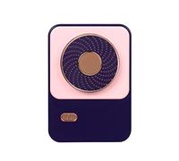 jojnsha USB Ricaricabile Appeso Collo Pigro Piccolo Ventilatore USB COLLO VENTOLA Ricarica Senza Foglie Portatile Per Viaggi Esterni Ufficio Clip On