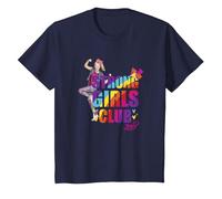 JoJo Siwa Strong Girls Club Rainbow Flex Maglietta, Bambini, Navy, 8 Anni