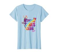 JoJo Siwa Strong Girls Club Rainbow Flex Maglietta, Donna, Celeste, L