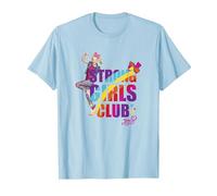 JoJo Siwa Strong Girls Club Rainbow Flex Maglietta, Uomo, Celeste, 3XL