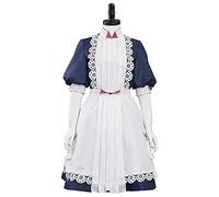 JOJO STYLE Costume Cosplay Anime Shadows House Costume Adulto Carnevale Costume Cosplay Impostato Compresi Vestiti + Gonna + Papillon Adatto per Halloween, Festa di Carnevale,Bianca,M