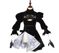 JOJO STYLE Costume Cosplay Nier:Automata Anime Halloween Carnival Costume Cosplay Impostato Compreso Un Set Completo di Abbigliamento + Accessori- Christmas Costumes,Nero,L