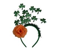 jojobasec Cerchietto per capelli con trifoglio per festa di San Patrizio, per feste, festa nazionale irlandese, per coppia