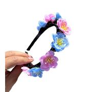 jojobasec Cerchietto realistico a forma di fiore per primavera, campeggio, fotografia, temperamento, festa di nozze, copricapo per sposa