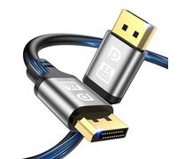 jojobnj 16K Cavo DisplayPort 7m,16K@60Hz, 8K@120Hz, 4K@240Hz, 32.4Gbps, HDR10, G-Sync Free-Sync, DSC 1.2, Cavo DP 1.4 per Monitor Gaming, PC, Schede Grafiche
