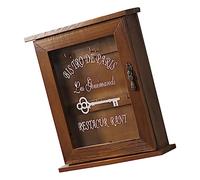 jojofuny 1 Pezzo Ornamenti Per La Conservazione Delle Chiavi Titolari Di Grandi Dimensioni Custode Organizzatore Chiave Acciaio Piccolo Codice Tasti Casa Montato Amp Marrone Legno Di Pino