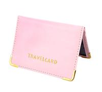 jojofuny 1 Pz Caso d'identità card wallet portacarte cornicette portatessera portatessere chiave Astuccio piccolo banca Porta della carta semplice manica di credito Titolare borsa pu rosa