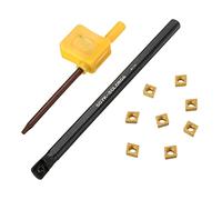 jojofuny 1 Set 1 Pz ccmt0602 inserti portainserti indicizzabili graffette Accessori inserti plug-in le affidabili trust barra noiosa inserti in metallo duro lama Tornio CNC chiave