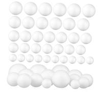 jojofuny 1 Set 1 Set di Palline di Schiuma Palline di Schiuma Artigianali Forme Rotonde Decorative Palline di Diverse Dimensioni Grandi Palline di Schiuma Circolari Sfuse 50 Pezzi
