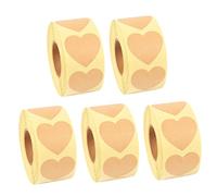jojofuny 1 set Adesivi In Carta Kraft Adesivi Personalizzati Etichette Adesivi Per Adesivi Kraft Adesivi Per Regali Etichette Etichette 5