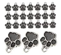 jojofuny 1 Set Ciondoli Per Cani Fascino Del Cane Per Braccialetto Ciondolo Zampa Ciondoli A Forma Di Zampa Di Cane Ciondoli Per Bracciale Silver Lega Di Zinco 100 Pezzi