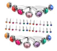jojofuny 1 Set Colore Corno di Pecora Mestieri Che Fanno Mini Chiodini Unghia Piccolo Artigianato Chiodini di Carta Chiodi A Due Zampe Brad Metallo 50 Pezzi