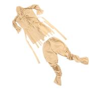 jojofuny 1 Set Costume da Mummia Spaventosa per Adulti da Uomo, Costumi Horror per Halloween, Spettacolo in Maschera, Beige, Taglia Unica