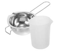 jojofuny 1 Set Kit per Fare Candele Fabbricazione Cera d'api profumato pentola Vaso di ceratura candelabro in Metallo Forniture di Candele Fai da Te Porta Candela riscaldante Gel di silice