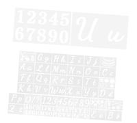 jojofuny 1 Set Modello Lettera Stencil Modello Stencil Alfabeto Lettere Stampino Geometrico Lettere di Stampini Mestiere per Modelli Grandi Lettere dello Stampino L'animale Domestico Bianca