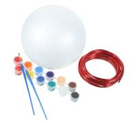 jojofuny 1 Set Pacchetto di Materiale Globale polistirolo Palline di Schiuma di polistirene Pratica Palline di Schiuma Artigianale Bianca espandere schiume Palline Artigianali