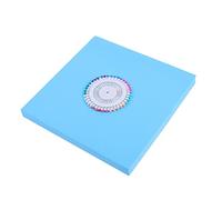 jojofuny 1 Set Set di Ago di Posizionamento del Pad a Maglia Tavola di Tessitura Intrecciata Disco Rotondo Forniture Macrame di Grandi Dimensioni Braccialetto Bordo Intrecciato Dischi Blu