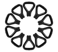 jojofuny 10 Ganci a Doppio Gancio in Acciaio Rivestito in Plastica, Set da 10 Pezzi per Legatura Carichi Pesanti, Ganci di Utilità per Magazzino e Traslochi, Fissaggio Sicuro per