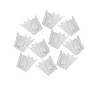 jojofuny 10 Pezzi Clip per Ripiani Congelatore Acciaio Inossidabile Supporti Resistenti per Frigorifero e Freezer Fissaggio Sicuro e Facile Installazione per Mensole e Divisori Frigorifero