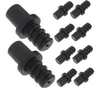 jojofuny 10 pezzi Connettore per Manico Scopino Wc Ricambio Testina con Attacco Spirale Auto-bloccante Compatibile con Vari Tubi e Teste Spazzola Resistente ed Ergonomico Facile da