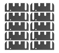 jojofuny 10 pezzi di piastra di riparazione per cerniere: spessore per cerniere per porte - guarnizione distanziatrice per ferramenta in acciaio inossidabile per riparazione di armadi e porte interne