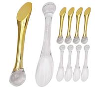jojofuny 10 Pezzi Spatole Cosmetiche per Trucco e Crema Viso Cucchiai per Applicazione e Massaggio Occhi Riutilizzabili in ABS Set Portatile per Cura della Pelle e Bellezza da Donna