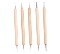 jojofuny 10 Pezzi Strumenti per scolpire l'argilla Scultura per la Ceramica Kit di Argilla secca all'Aria Pittura mestiere plastilina Mano Strumenti Stilo Strumenti di goffratura bambù Blu