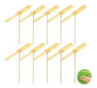 jojofuny 10 Pezzi Volanti Elicottero Giocattoli Di Legno Libellula Mano Strofinare Elicottero Fai da te Per Bambini Outdoor Terrazza Giardino Giocattolo Regalo