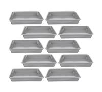 jojofuny 10 Vassoi Quadrati in Plastica per Piante Sottovasi Resistenti all’umidità e AI Raggi Solari Vaschette per L’Acqua da Interno e Esterno per Vasi da Fiori e Bonsai Protezione