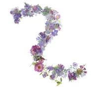 jojofuny 100 Adesivi Floreali Adesivi Decorativi Botanici Adesivi Carini Adesivi Rosa Adesivi Estetici Floreali Adesivi Vintage Forniture per Album Rimovibili Viola OPP
