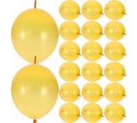 jojofuny 100 Palloncini in Lattice Coda da 10 Pollici Kit Decorazioni per Feste Fai da Te Palloncini Link per Compleanni e Matrimoni Forniture per Festival e Decorazioni Interne
