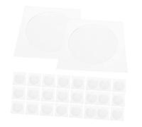 jojofuny 100 Pezzi Borsa per la Confezione del CD gestire Il CD Giacca CD copertine in Vinile CD Classico Marrone CD Busto per CD Busto per Dvd Maniche di Carta custodie CD cartacee Bianca