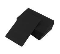 jojofuny 100 Pezzi Cartoncini Neri Vuoti in Carta per Biglietti da Visita e Schede di Studio, Antischizzo D’inchiostro e Facile Classificazione, per Ufficio e Apprendimento Continuo