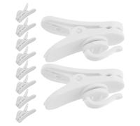 jojofuny 100 Pezzi Clip per Cavi delle Cuffie in Plastico Bianco, Resistente e Rotante, come Clip Auricolari e Reggi Cuffie per Uso Quotidiano