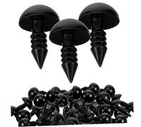 jojofuny 100 Pezzi Occhi di Bambola Occhio Occhi Giocattolo per L'arredamento Occhi Giocattolo Artificiali Occhi per La Lavorazione Occhi Finti Occhi Giocattoli Creativi Plastica Nero