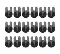 jojofuny 100 Pezzi Piedini Protettivi Anti-attrito in Plastica Nera per Griglia Lavello, Copertura Antiscivolo in Filo di Ferro per Protezione Sottolavello Cucina, Accessori per Lavelli