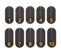 jojofuny 100 pezzi Targhette Numerate in Plastica con Etichette Rotonde Leggere per Organizzazione Chiavi per Palestre Hotel Scuole e Uffici