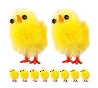 jojofuny 10pezzi Decorazioni Pasquali Miniatura Da Chicchi Di Pollo Simulati Per Feste e Tavola Perfetti Per Atmosfere Festive e Decorazioni Rustiche