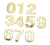 jojofuny 10pezzi Numeri Per Cassette Postali Autoadesivi Numeri Civici Per Appartamento Ufficio e Hotel Design Solido Resistente