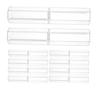 jojofuny 10pezzi Scatola Trasparente per Penne Esagonali Astuccio Vuoto per Matite in Acrilico Contenitore di Design per Penne Singole Espositore di Organizzazione per Scatola Regalo