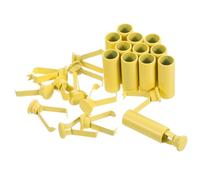 jojofuny 12 Pezzi Fermacorda Metallici Colorati in di Zinco Tappi Terminali per Cordini di Sportivo e Cappucci per Lacci Resistenti e Facili da Usare