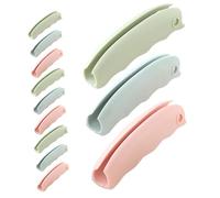 jojofuny 12 Pezzi Manici Risparmio Fatica per Borse della Spesa in Silicone Antiscivolo Impugnature Ergonomiche per Sacchetti Plastica e Shopper Pieghevoli Accessori Pratici per Trasporto