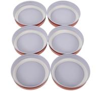 jojofuny 12 pezzi Tappi per Barattoli Rosé Coperchi Ermetici in Metallo per Mason Jar Sigillanti per Contenitori Alimentari Coperchio Pratico Antisgocciolamento per Cucina e Dispensa