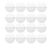 jojofuny 120pezzi Scudo Protettivo per Extension Capelli Distanziatore Termico con Scala Accessorio per Installazione Cuscinetto in Plastica per Colla Adesiva